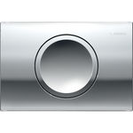 Pulsador serie Delta15 de Geberit. Descarga interrumpible: Cromado brillante